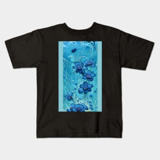 Blue Flowers Kids T-Shirt